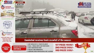 Ganderbal receives fresh snowfall of the season [upl. by Maegan584]