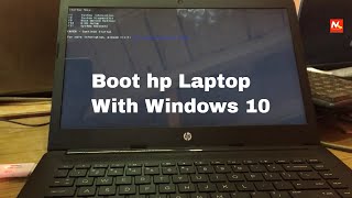 How to boot hp laptop with windows 10 using bootable usb drive [upl. by Ahsimal]