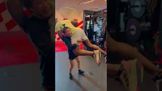 What happens when Zhang Weili amp Francis Ngannou meet at the gym 😳 [upl. by Shaya]