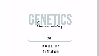 شرح Genetics Lap for OSPE 11 [upl. by Acenes]