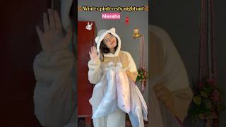 Cutest Bunny Nightsuit From Meesho🧸🍂 meeshohaul winternight nightsuithaul winterwear cutehaul [upl. by Child935]