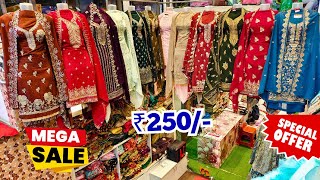 Fancy Suits At Only ₹250 Damaka OFFER Wedding Dresses Lowest Price Zubeda Creation [upl. by Akfir]