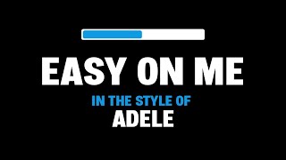 Adele  Easy On Me Karaoke [upl. by Anihta]