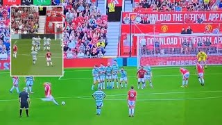 Wayne Rooney Free kick Goal vs Celtic Legends vs Manchester United Legends Rooney scores Free kick [upl. by Ydde413]