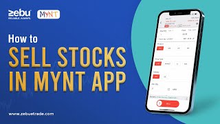 How to sell stocks in MYNT  Zebu [upl. by Fisa]