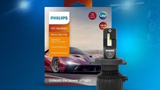 SKODA RAPID LED HEADLIGHT UPGRADE  PHILIPS ULTINON RALLY 3550 H4  OSRAM BETTER [upl. by Alain]