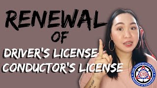 RENEWAL OF DRIVERS AND CONDUCTORS LICENSE 2020 LTO  PHILIPPINES [upl. by Goldina656]