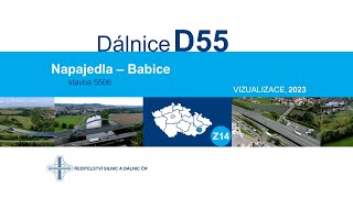 D55 5506 Napajedla–Babice vizualizace 2023 [upl. by Chick230]