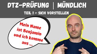 DTZ Mündliche Prüfung Teil 1  A2 B1  Learn German  Deutsch lernen [upl. by Eimmas]