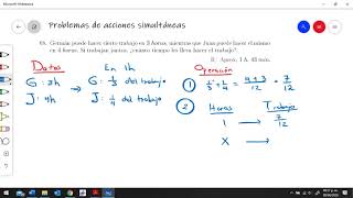 Problemas de acciones simultáneas [upl. by Melly786]