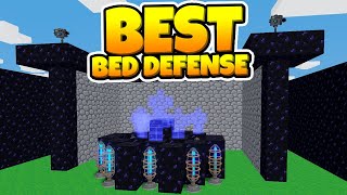 I Built the BEST BED DEFENSE EVER in Roblox BedWars [upl. by Ahsienahs221]