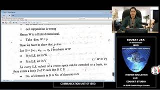 DIMENSION OF SUBSPACE OF A FINITE DIMENSIONAL VECTOR SPACE BY DR NIDHI SURI [upl. by Manbahs]