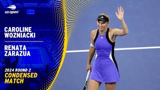 Caroline Wozniacki vs Renata Zarazua Condensed Match  2024 US Open Round 2 [upl. by Behm]