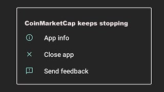 How To Fix CoinMarketCap App Keeps Stopping Error in Android system [upl. by Attenal337]