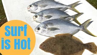 Surf Fishing is HOT  Pompano Fishing Gulf Shores Alabama [upl. by Tami]