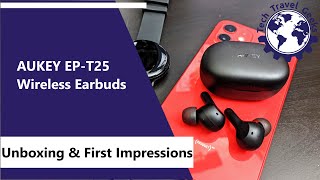 AUKEY EPT25 Wireless Earphones  Unboxing amp First Impressions [upl. by Iey]