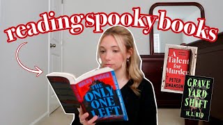 Thriller Reading Vlog reading spooky books 👻 spoiler free reading vlog [upl. by Ameerak]