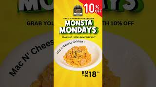 Monsta Mondays 10 Off on Selected Pastas at Gila Burger 🍝🔥 GilaBurger DamansaraPerdana [upl. by Aliban]