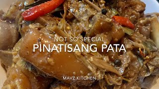 Pinatisang Pata  Mavz Kitchen [upl. by Ronal]