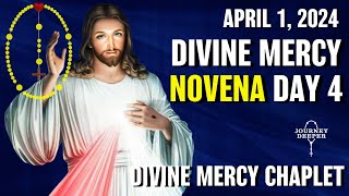 Divine Mercy Novena Day 4 ✝️ with Chaplet of Divine Mercy ✝️ April 1 2024 [upl. by Buell321]