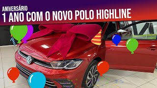 1 Ano com o Polo Highline 170 TSI compraria novamente [upl. by Ansley765]