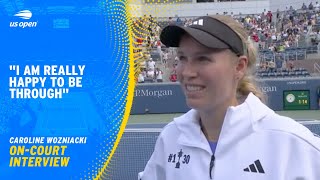 Caroline Wozniacki OnCourt Interview  2024 US Open Round 3 [upl. by Ingelbert]