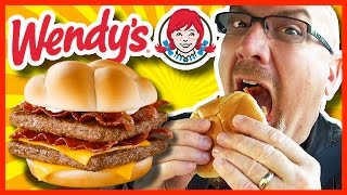 Wendys BACONATOR® Review and Drive Thru Test LOTS OF BACON [upl. by Aerdnaeel]