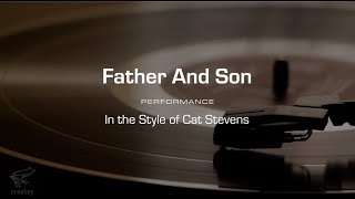 Karaoke Father And Son Cat Stevens Performance Track [upl. by Hedda]