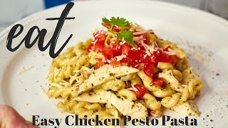 Easy Chicken Pesto Pasta Recipe [upl. by Merriam]