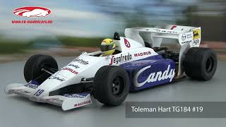 ckmodelcarsvideo Ayrton Senna Toleman Hart TG184 19 2nd Monaco GP Formel 1 1984 Minichamps [upl. by Jonathon606]