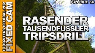 Rasender Tausendfüßler  Tripsdrill Erlebnispark  OnRide ECAM [upl. by Cleland635]