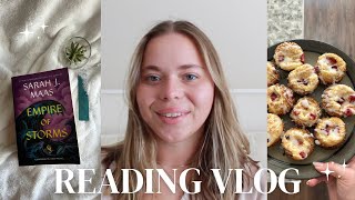 reading vlog empire of storms thrillers baking  more [upl. by Cleti99]