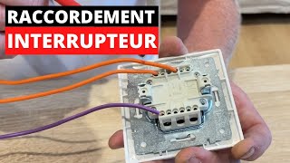 RACCORDEMENT DUN INTERRUPTEUR DOUBLE ALLUMAGE  GUIDE PRATIQUE ET RAPIDE [upl. by Sillig]