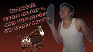 Tutorial Como matar a una cucaracha sin tener miedo [upl. by Eddi590]