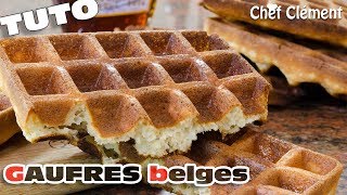 Recette INRATABLE  GAUFRES BELGES ou lyonnaises  Chef Clément [upl. by Enniotna]