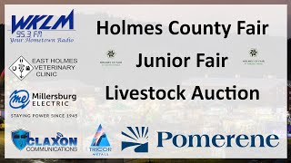 2023 Holmes County Fair Junior Fair Livestock Auction  Day 2 from WKLM 953 FM [upl. by Bethena]