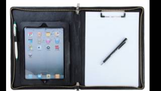 iPad Leather Portfolio Folder [upl. by Sidras]