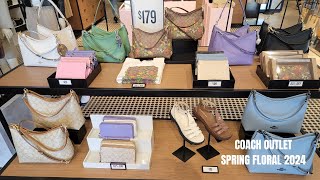 COACH OUTLET SPRING FLORAL COLLECTION 2024 [upl. by Ettevey664]