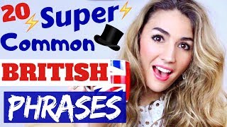 20 VERY Common BRITISH PHRASES and Expressions britishenglishphrases [upl. by Hortensia]