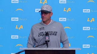 Jim Harbaugh Postgame Press Conference vs Ravens  LA Chargers [upl. by Ojela922]