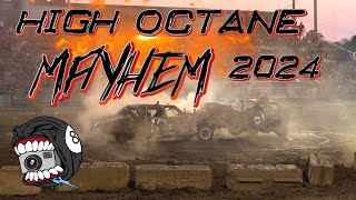 INSANE Demolition Derby Action at High Octane Mayhem 2024  Big Trucks Compact Cars amp Epic Crashes [upl. by Belle]