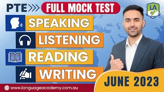 PTE Full Mock Test with Answers  June 2023  Language Academy PTE NAATI amp IELTS Online Classes [upl. by Arrotal41]