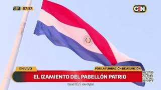 Izamiento de la bandera paraguaya [upl. by Aoniak649]