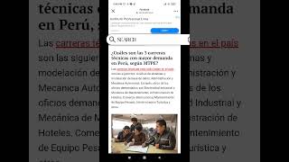 Las 10 Carreras mejor pagadas del Perú según el Ministerio de Trabajo shorts viral parati [upl. by Ennayt91]