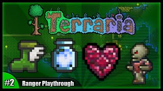 Lets Play Terraria 124  Ranger Class Playthrough  Boots Hearts amp Caving Galore Episode 2 [upl. by Marvin597]