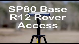 Surveying with a SP80 Base and R12 Rover [upl. by Ahsinert405]