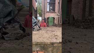 Dig amp fill Concrete Pads renovation concrete construction [upl. by Leumek]