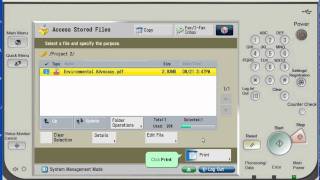 How to Print from USB on Canon Advance Imagerunner [upl. by Deragon958]