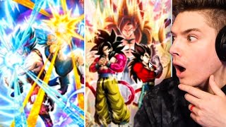 NEW LR SSB GOKUVEGETA amp LR SSJ4 GOGETA REVEAL REACTION ON DOKKAN BATTLE 7TH ANNIVERSARY [upl. by Rubie]