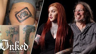 Tattoo Artists React To Bad Cover Up Tattoos  Tattoo Artists Answer [upl. by Retnyw134]